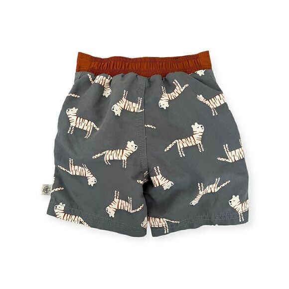 Lassig Board Shorts, Tiger/Grey, NWOT, 7-12 months - Picture 4 of 5